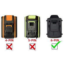 Charger l'image dans la galerie, Adaptateur de batterie AEG 18V vers WORX 20V PowerShare (Orange)