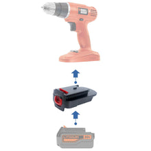 Charger l'image dans la galerie, Adaptateur de batterie Black and Decker 20V vers Black & Decker 18V Ni-Cd
