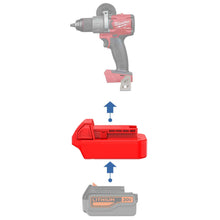 Charger l'image dans la galerie, Adaptateur de batterie Black and Decker 20V vers Milwaukee 18V