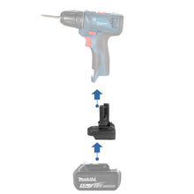 Charger l'image dans la galerie, Adaptateur de batterie Makita 18V vers Bosch 12V