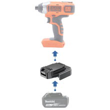Charger l'image dans la galerie, Adaptateur de batterie Makita 18V vers Black and Decker 20V