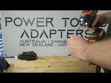 Charger et lire la vidéo dans la visionneuse de la Galerie, Adaptateur de batterie RIDGID 18V vers Makita 18V (ABS)