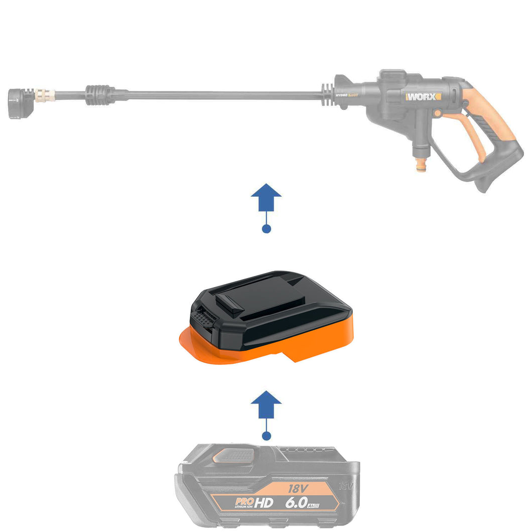 AEG 18V à WORX 20V (Orange) Adaptateur de Batterie