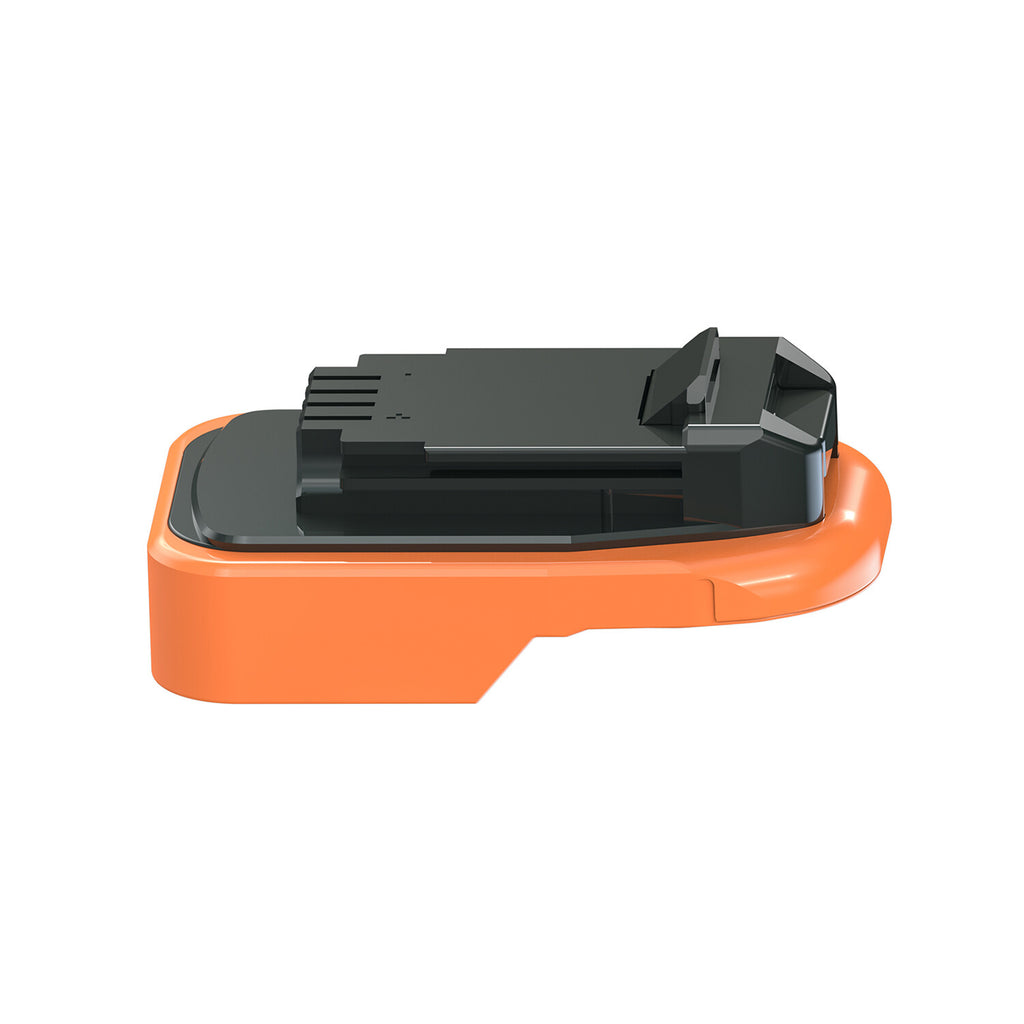 AEG 18V to Bostitch 18V battery adapter - Bostitch tool-side connection with the latch hook