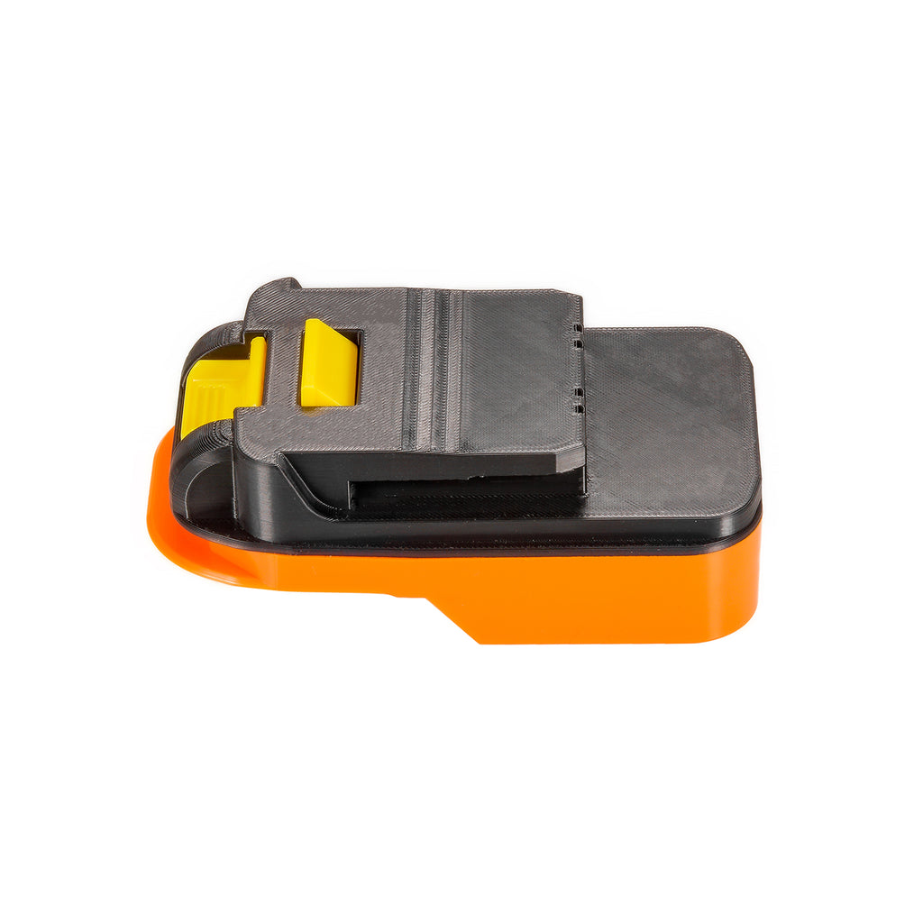 AEG 18V to Chicago Electric 18V battery adapter - Chicago Electric tool-side connection upward