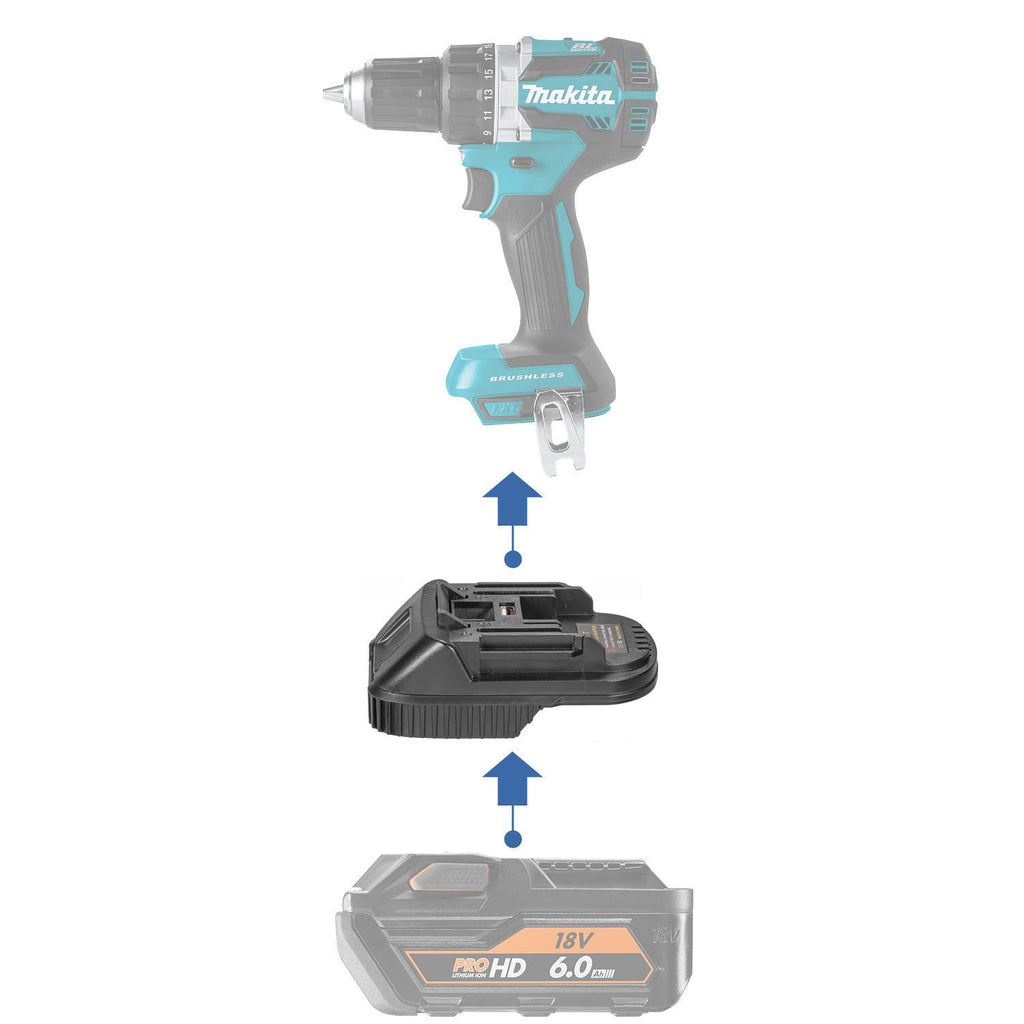 Adaptateur de batterie AEG 18V vers Makita 18V