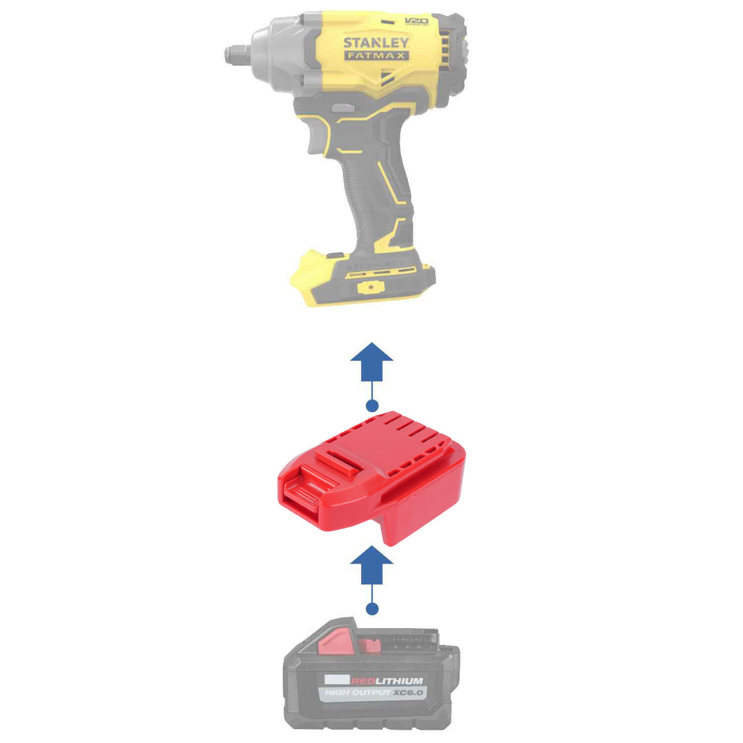 Milwaukee 18V à Stanley V20 Adaptateur de Batterie