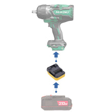 Charger l'image dans la galerie, Adaptateur de batterie Bauer 20V vers Hikoki 18V
