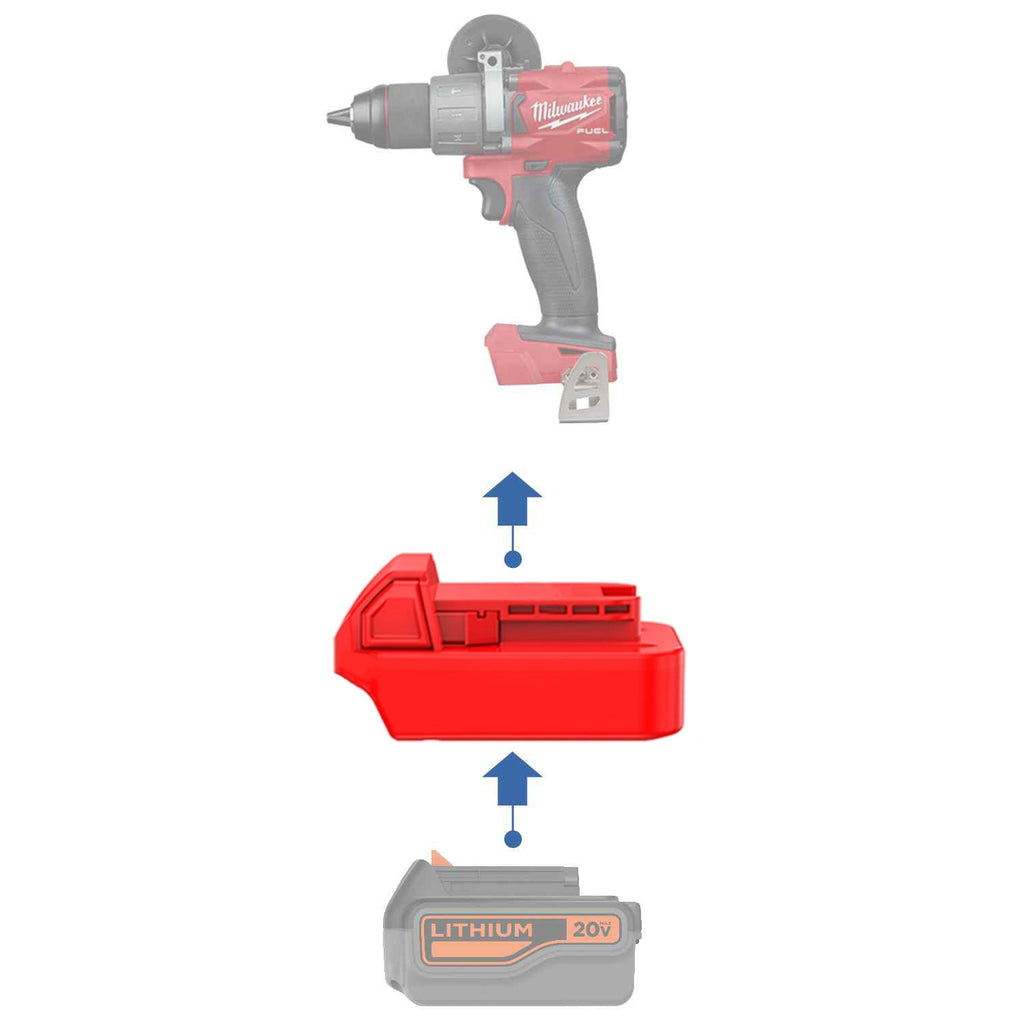 Black and Decker 20V vers Milwaukee M18 Adaptateur de batterie