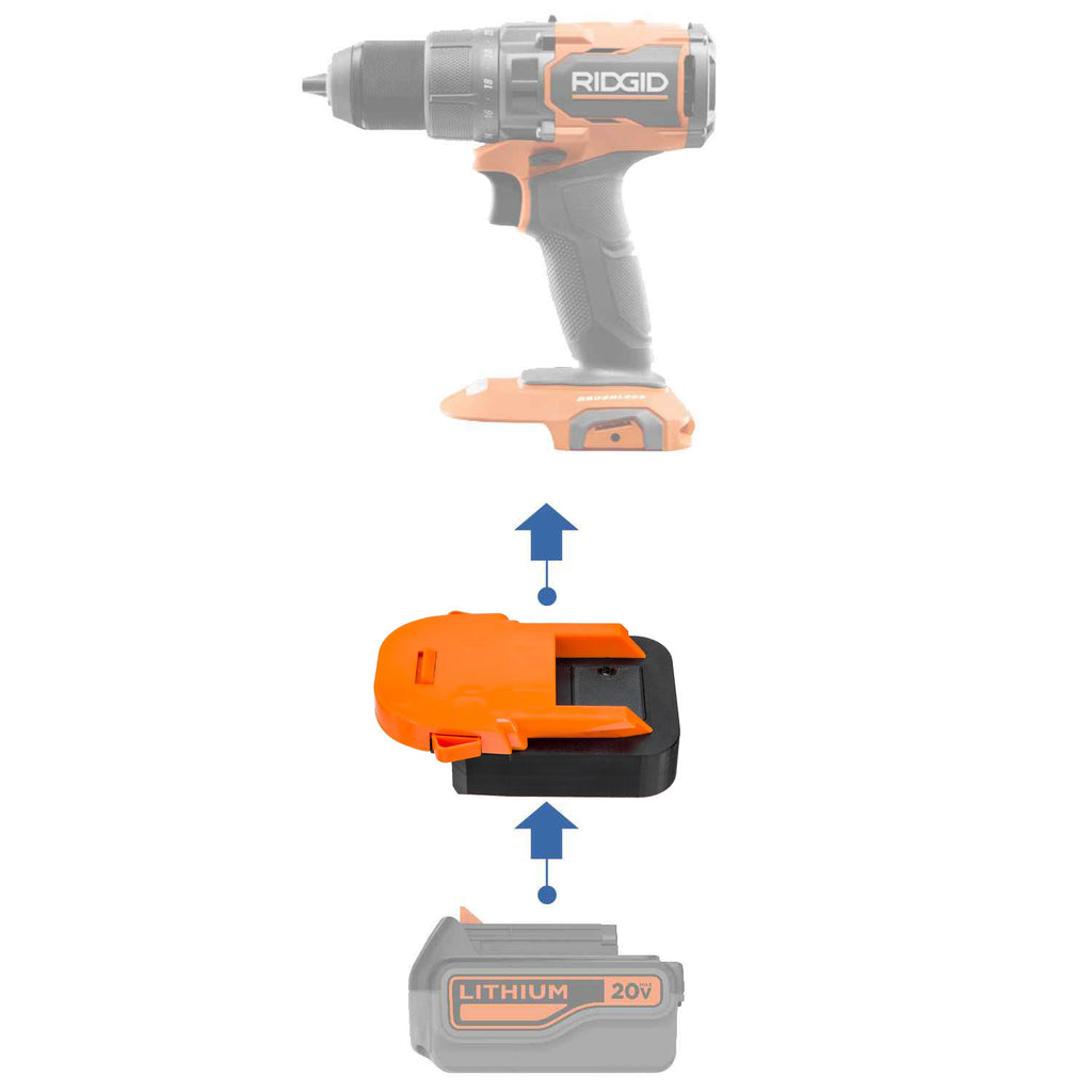 Black and Decker 20V vers RIDGID 18V Adaptateur de batterie
