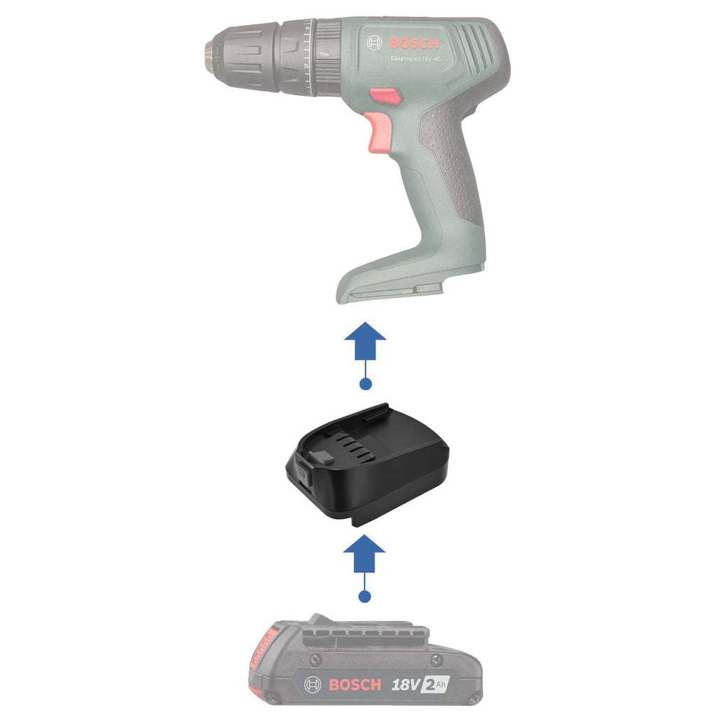 Bosch (Bleu) 18V vers Bosch (Vert) 18V Adaptateur de batterie