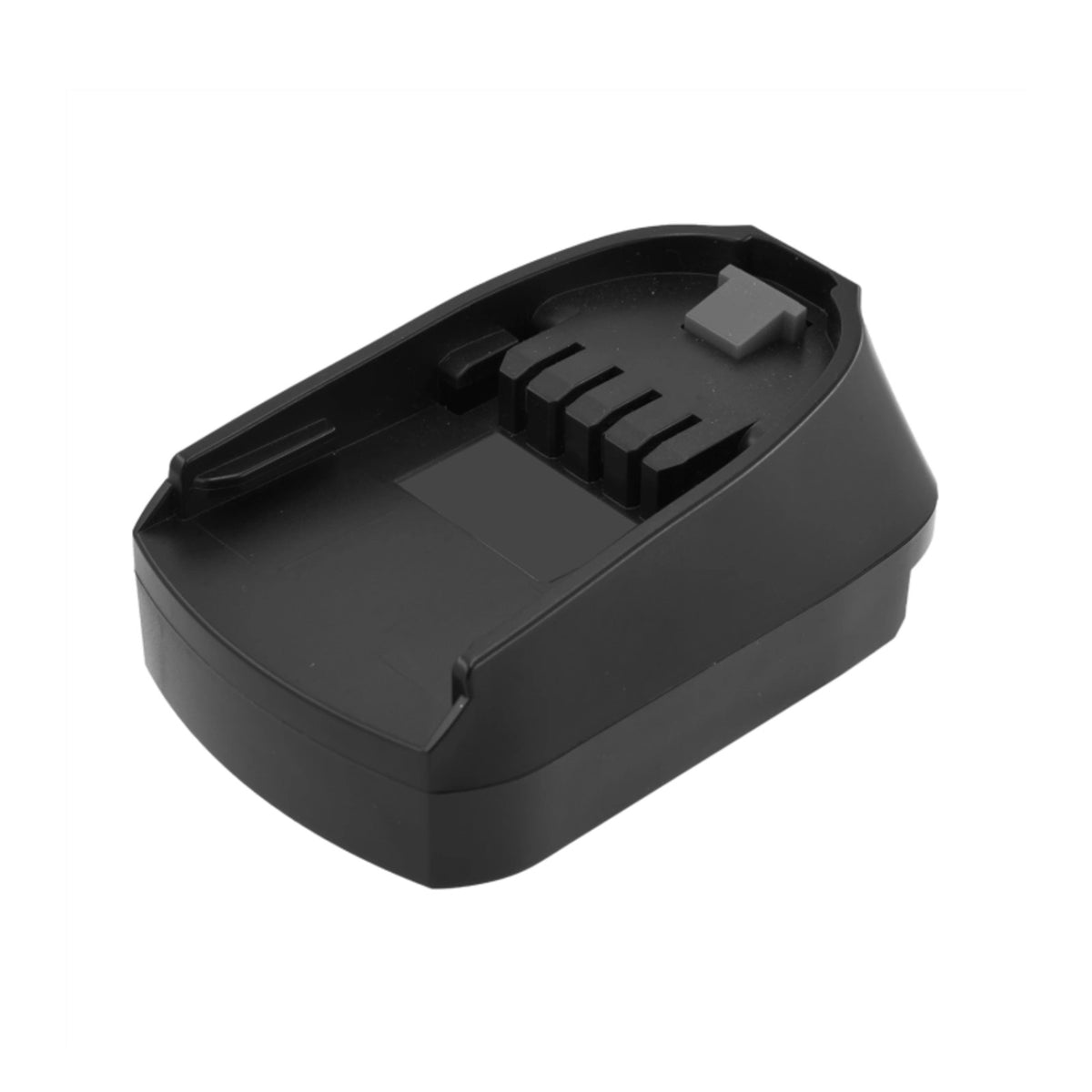 Bosch 18V GBA (Blue) to Flymo 18V P4A battery adapter - tool-side connection with the terminal comb