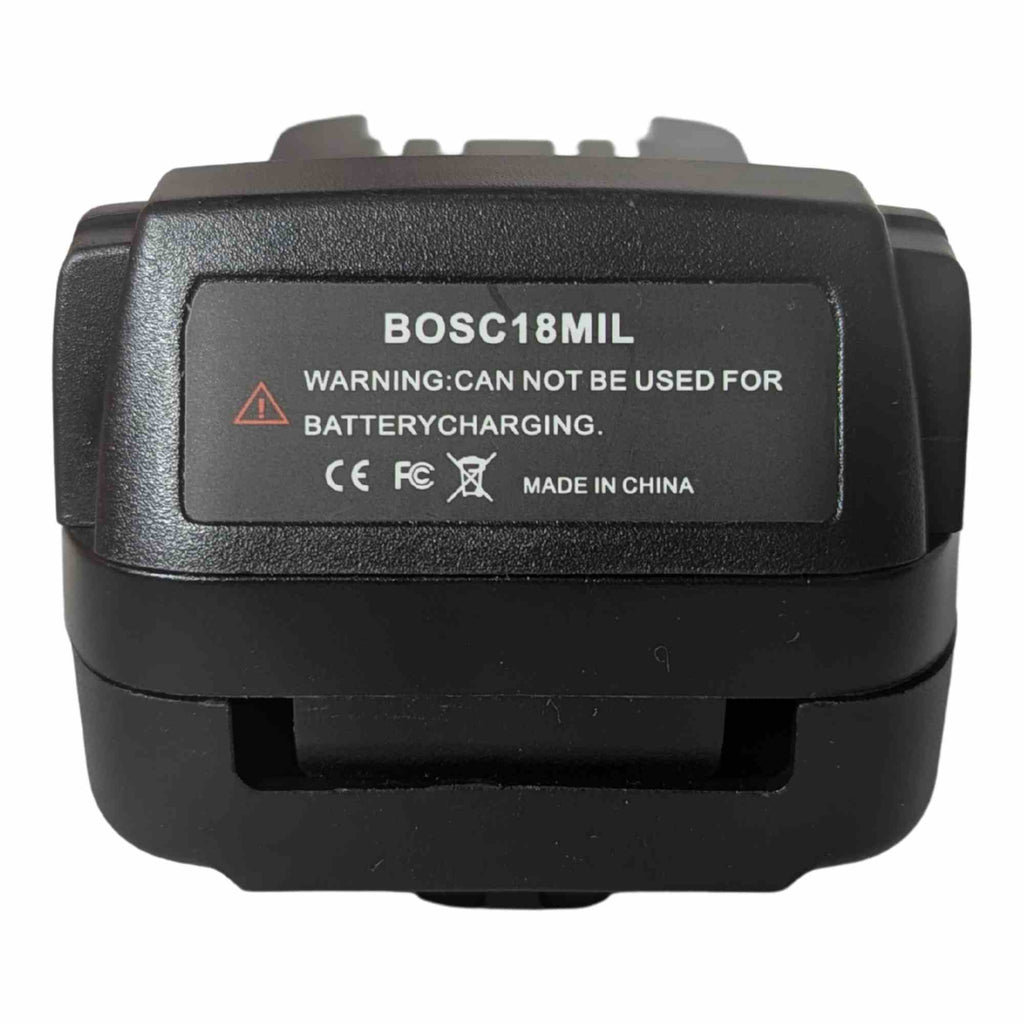 Adaptateur de batterie Bosch (Vert) 18V vers Milwaukee 18V