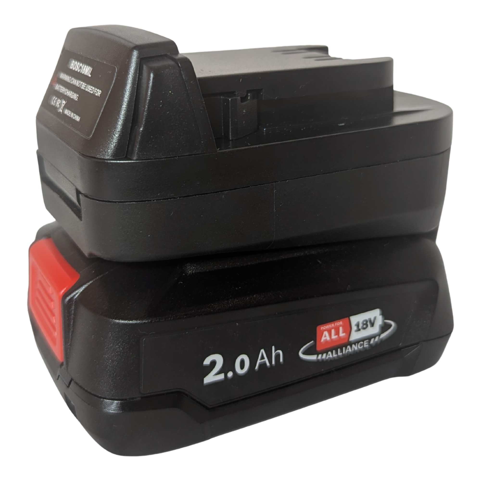 Adaptateur de batterie Bosch (Vert) 18V vers Milwaukee 18V
