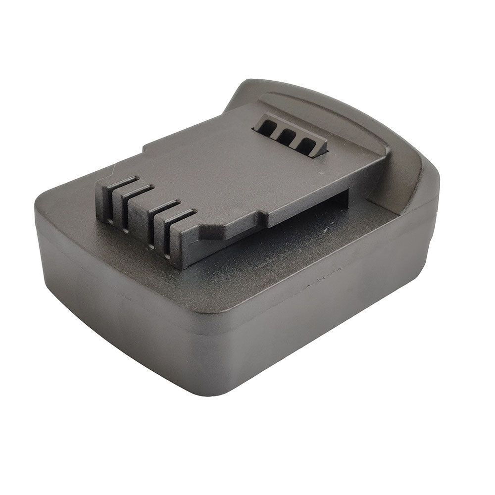 Bosch 18V GBA (Blue) to DeWalt 20V MAX battery adapter - DeWalt-side rail and terminal slots