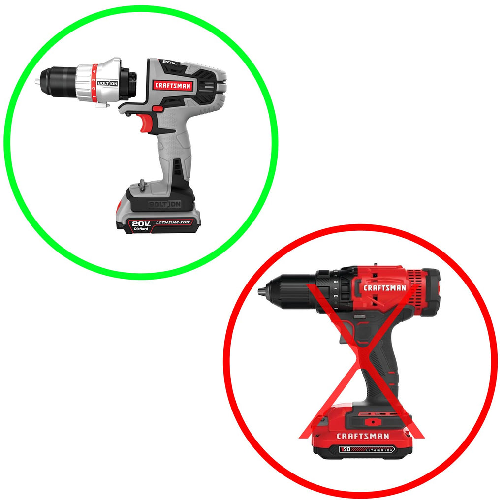 Craftsman 20V vers Craftsman Bolt-On 20V Adaptateur de batterie