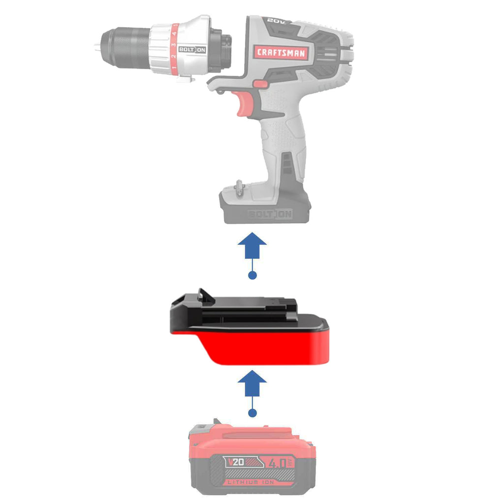 Craftsman 20V vers Craftsman Bolt-On 20V Adaptateur de batterie