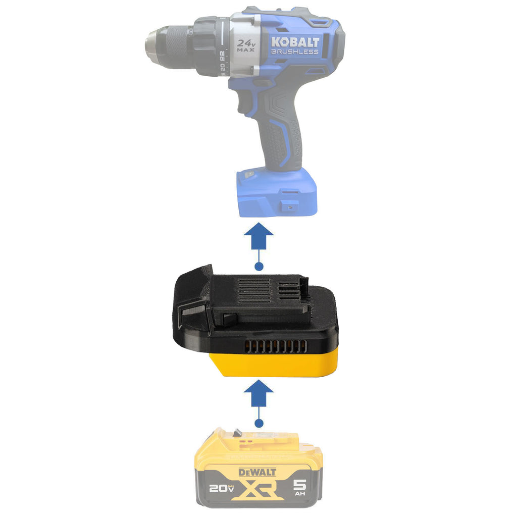 DeWalt 20V MAX vers Kobalt 24V Adaptateur de batterie