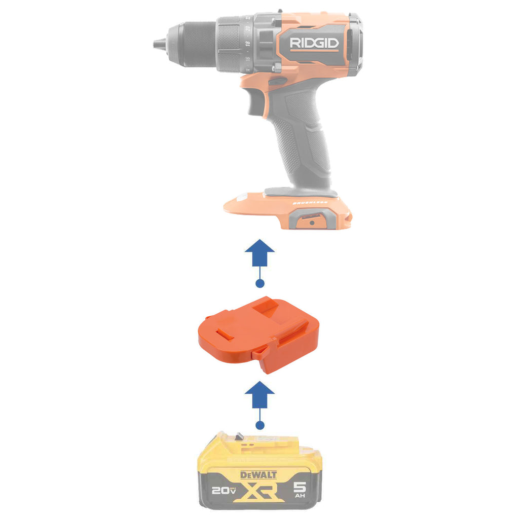 DeWalt 20V vers RIDGID 18V Adaptateur de batterie