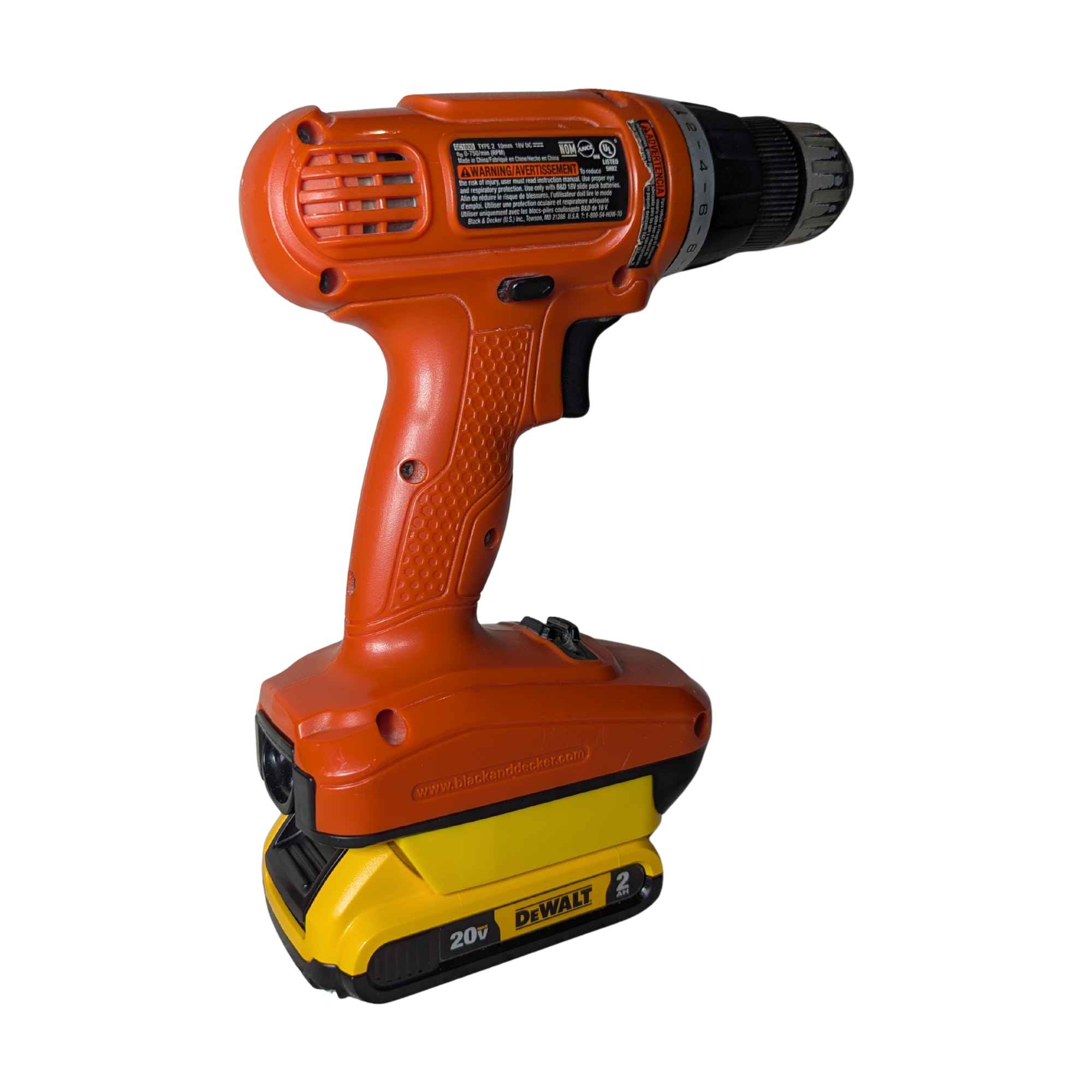 DeWalt 20V MAX vers Black and Decker 18V Ni-Cd Adaptateur de batterie