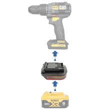 Charger l'image dans la galerie, Adaptateur de batterie DeWalt 20V vers CAT 18V
