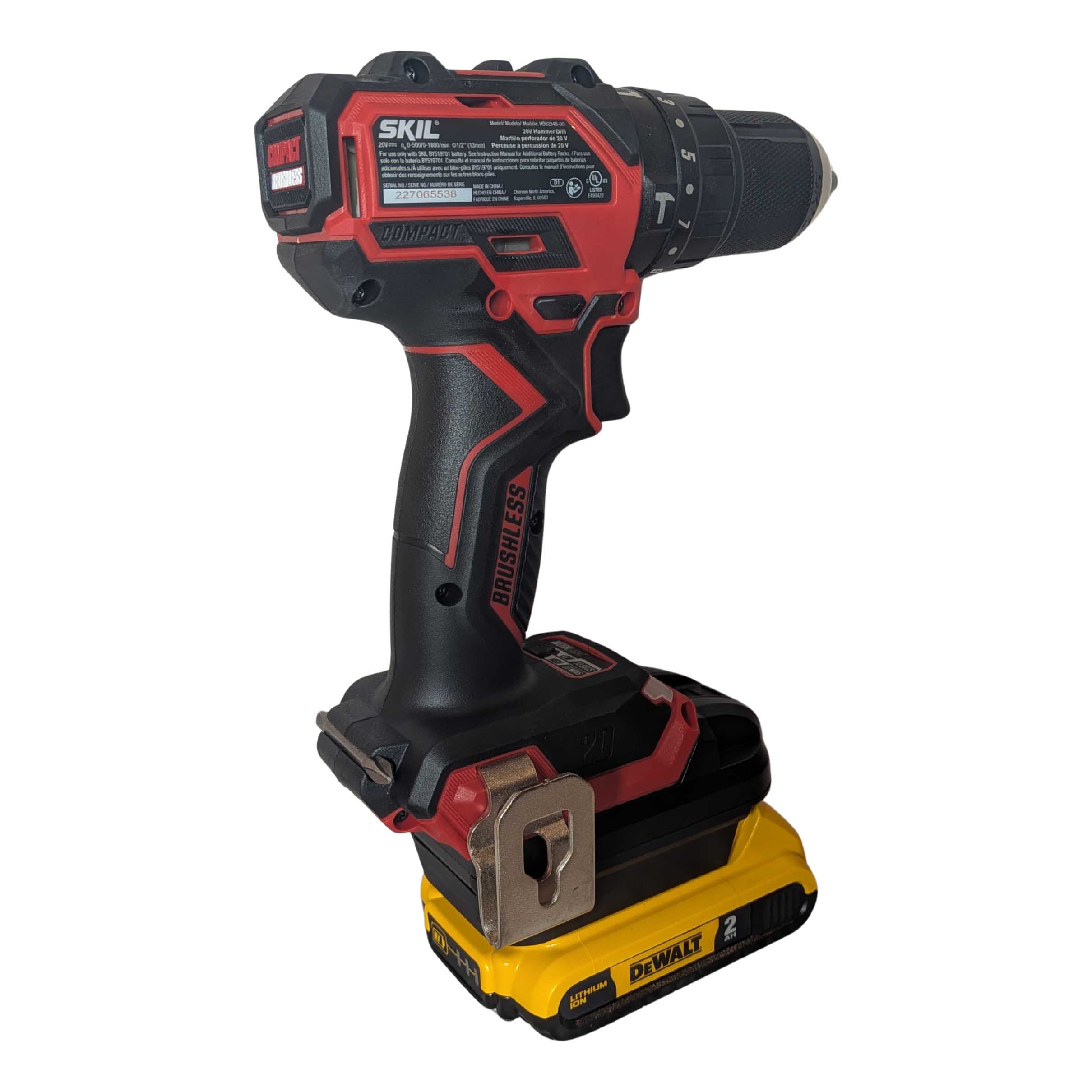 DeWalt 20V MAX vers SKIL 20V PWR CORE Adaptateur de batterie