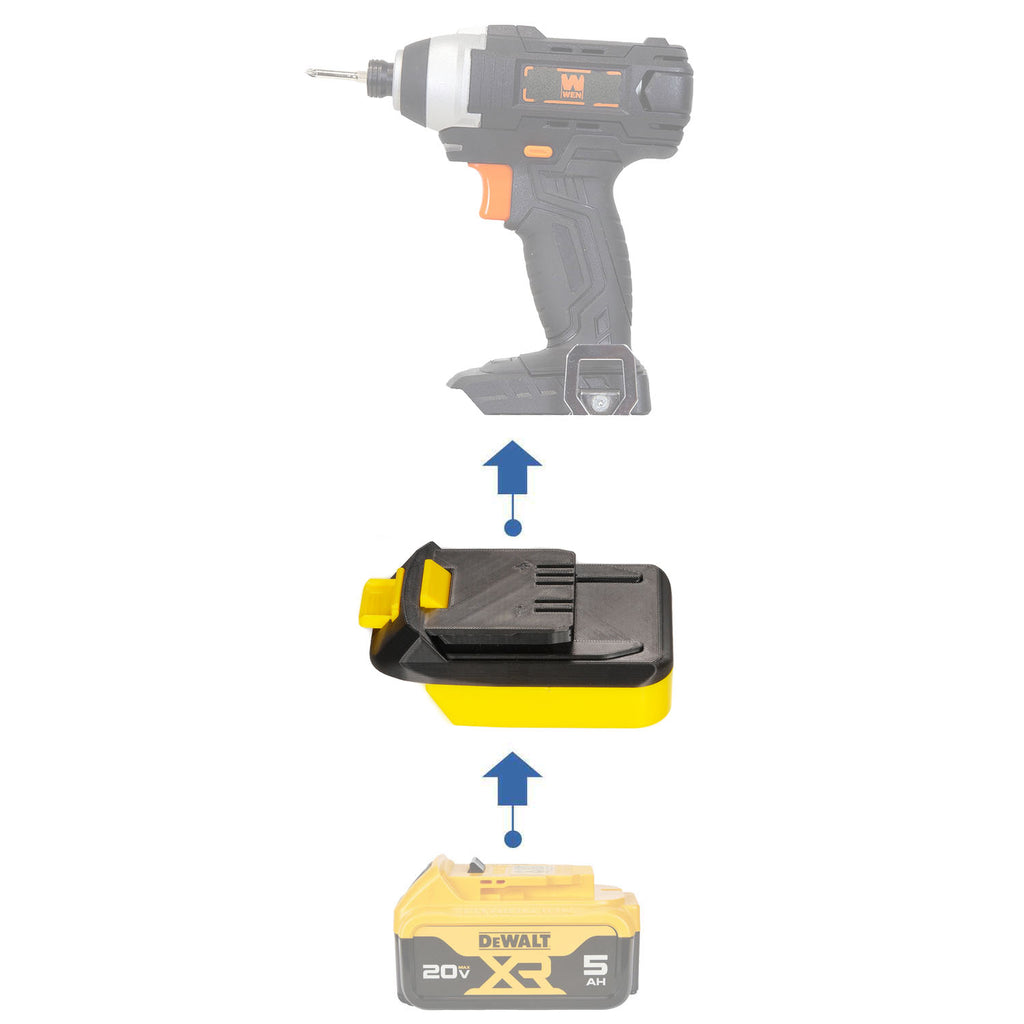 DeWalt 20V vers WEN 20V Adaptateur de batterie