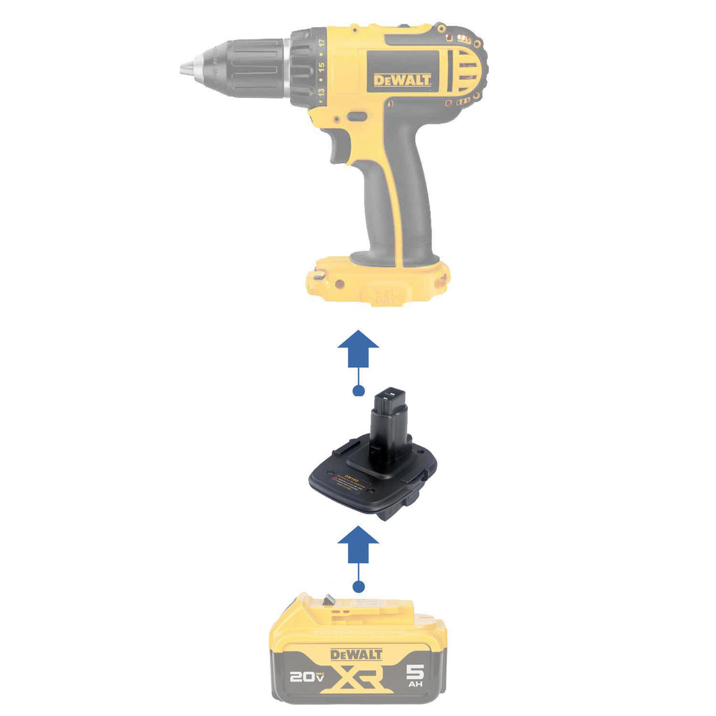 DeWalt 20V MAX vers DeWalt 18V Ni-Cd Adaptateur de batterie