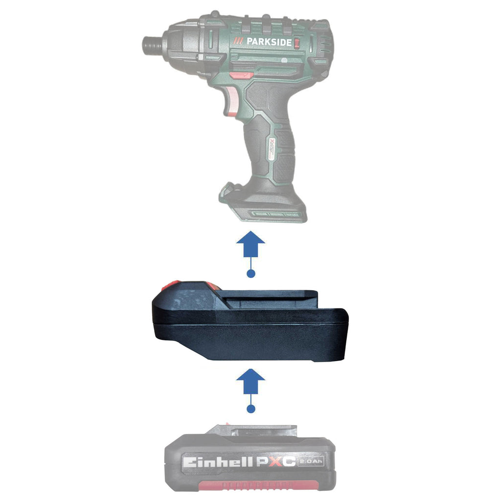 Einhell 18V PXC vers Parkside X20V Adaptateur de batterie