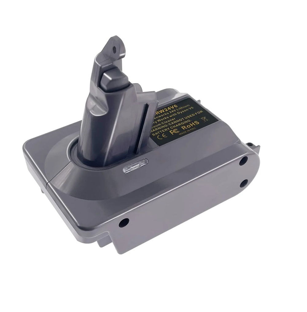 Adaptateur de batterie Greenworks 24V vers Dyson V6