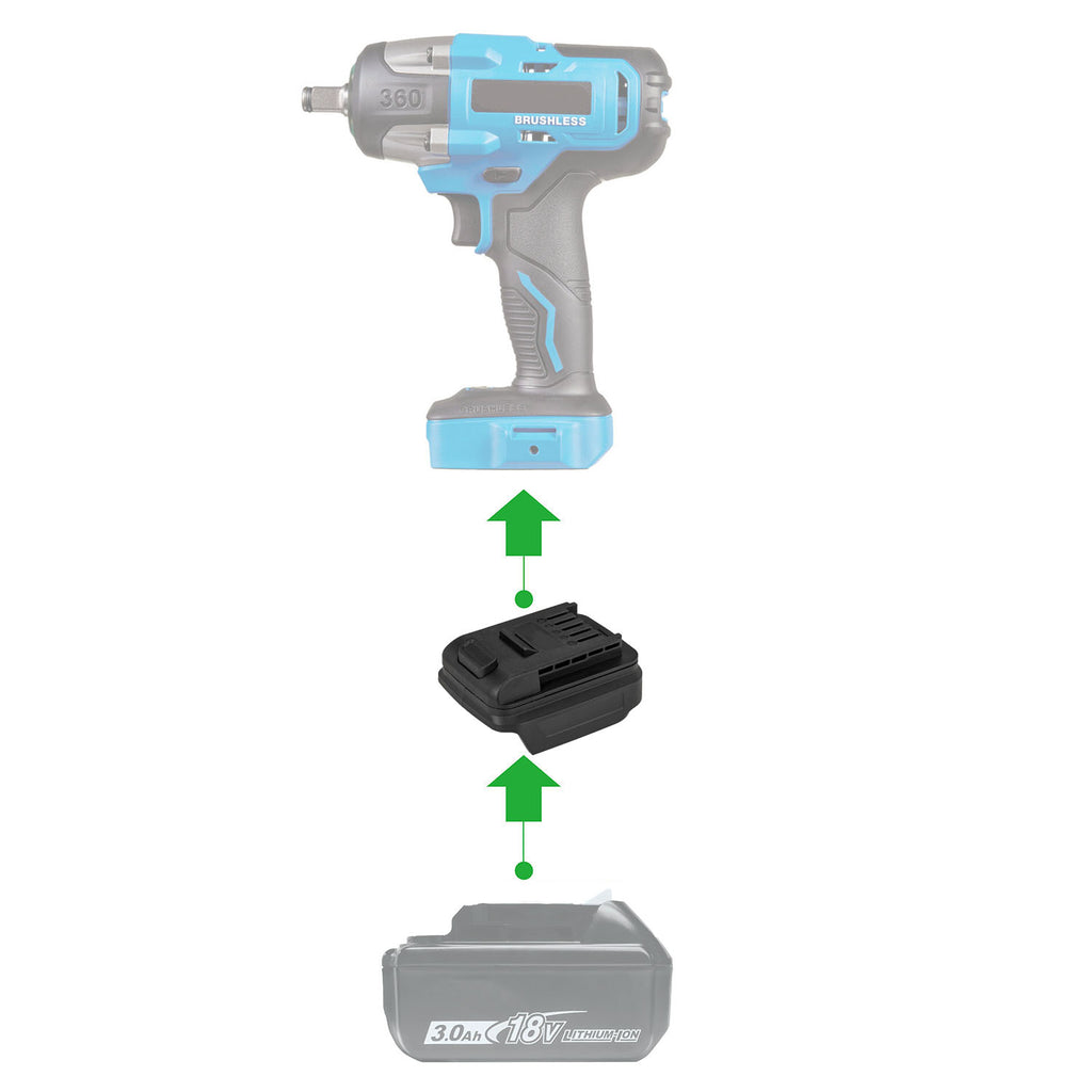 Makita 18V LXT vers Mastercraft 20V (PWRPOD / Bleu) Adaptateur de batterie