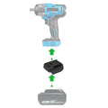 Makita 18V LXT vers Mastercraft 20V (PWRPOD / Bleu) Adaptateur de batterie