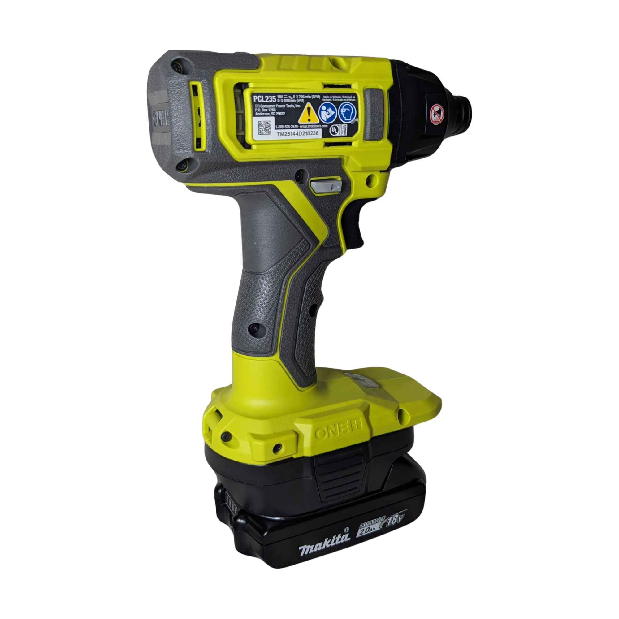 Makita 18V LXT vers Ryobi 18V ONE+ Adaptateur de batterie