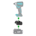 Mastercraft 20V (PWRPOD / Bleu) vers Makita 18V LXT Adaptateur de batterie
