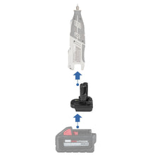 Charger l&#39;image dans la galerie, Milwaukee 18V à Dremel 12V Adaptateur de Batterie
