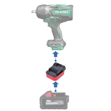 Charger l&#39;image dans la galerie, Milwaukee 18V à Hikoki 18V Adaptateur de Batterie
