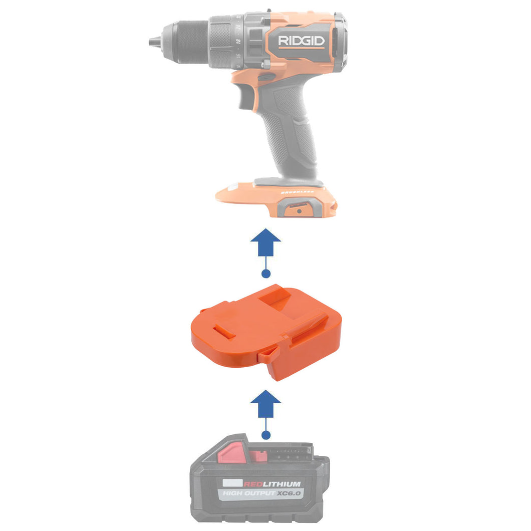 Milwaukee 18V à RIDGID 18V Adaptateur de Batterie