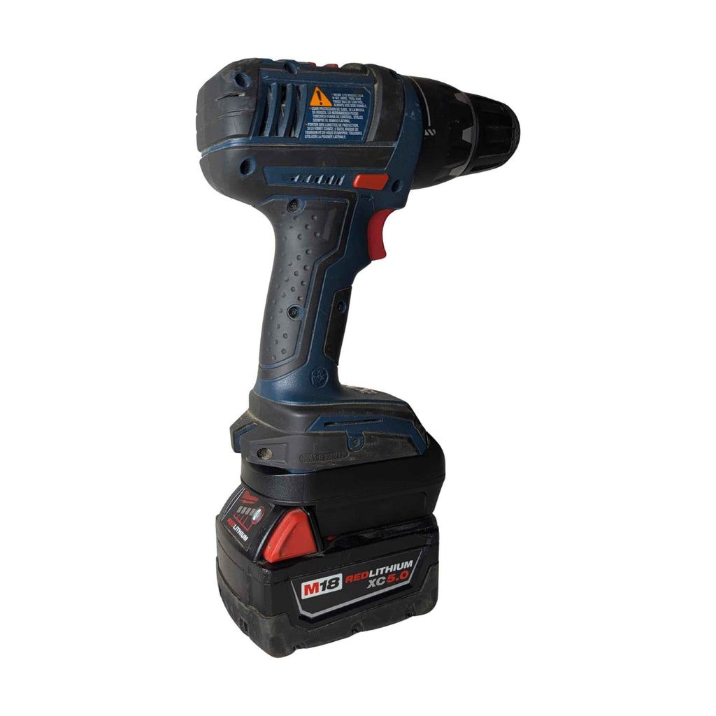 Milwaukee M18 vers Bosch 18V GBA (Bleu) Adaptateur de batterie