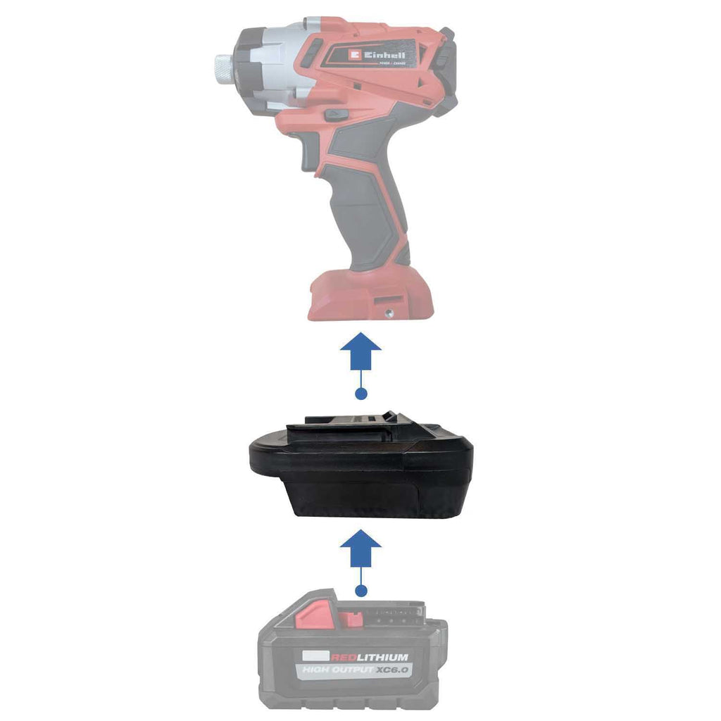 Adaptateur de batterie Milwaukee 18V vers Einhell PXC 18V