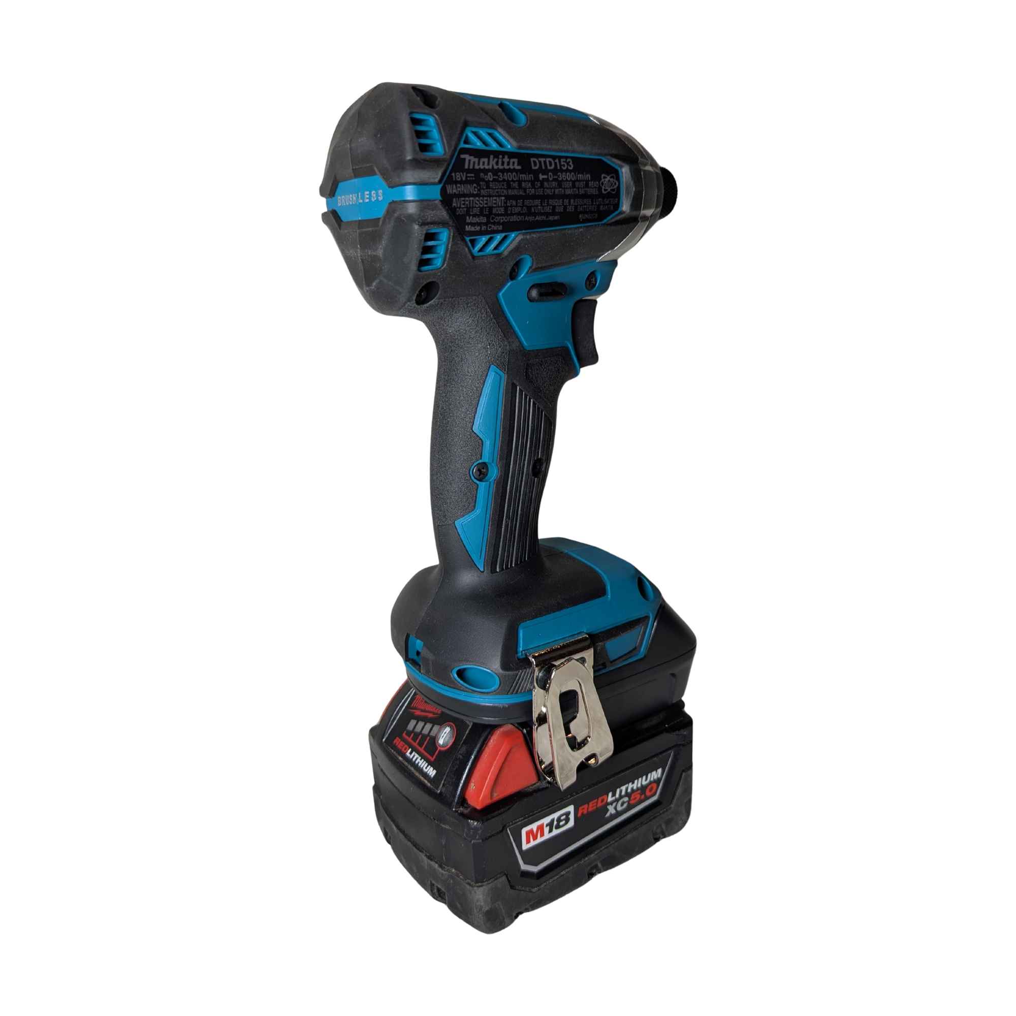 Milwaukee M18 vers Makita 18V LXT Adaptateur de batterie