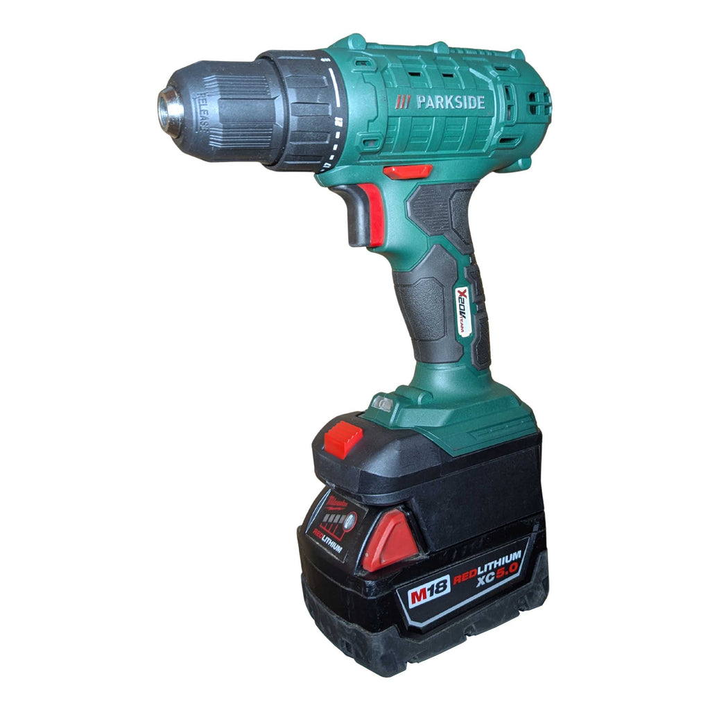 Milwaukee M18 vers Parkside X20V Adaptateur de batterie