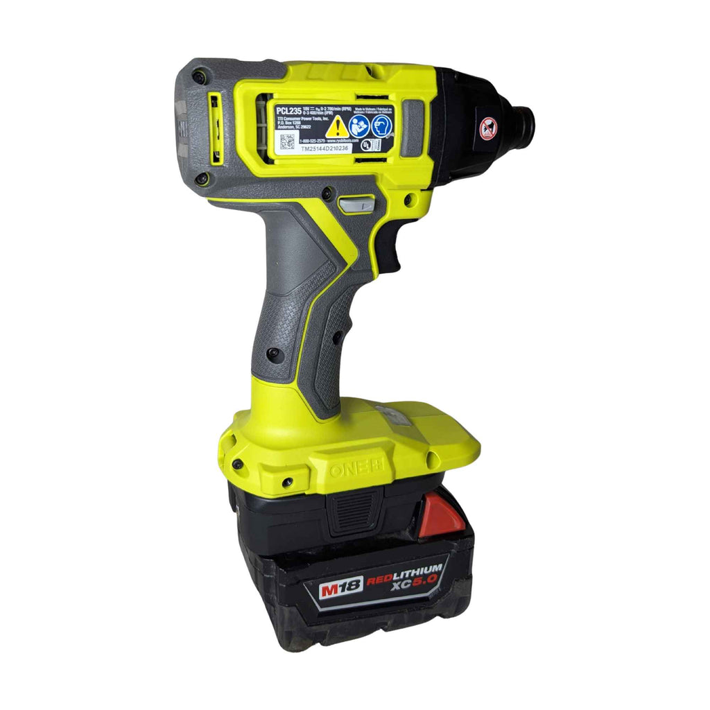 Milwaukee M18 vers Ryobi 18V ONE+ Adaptateur de batterie