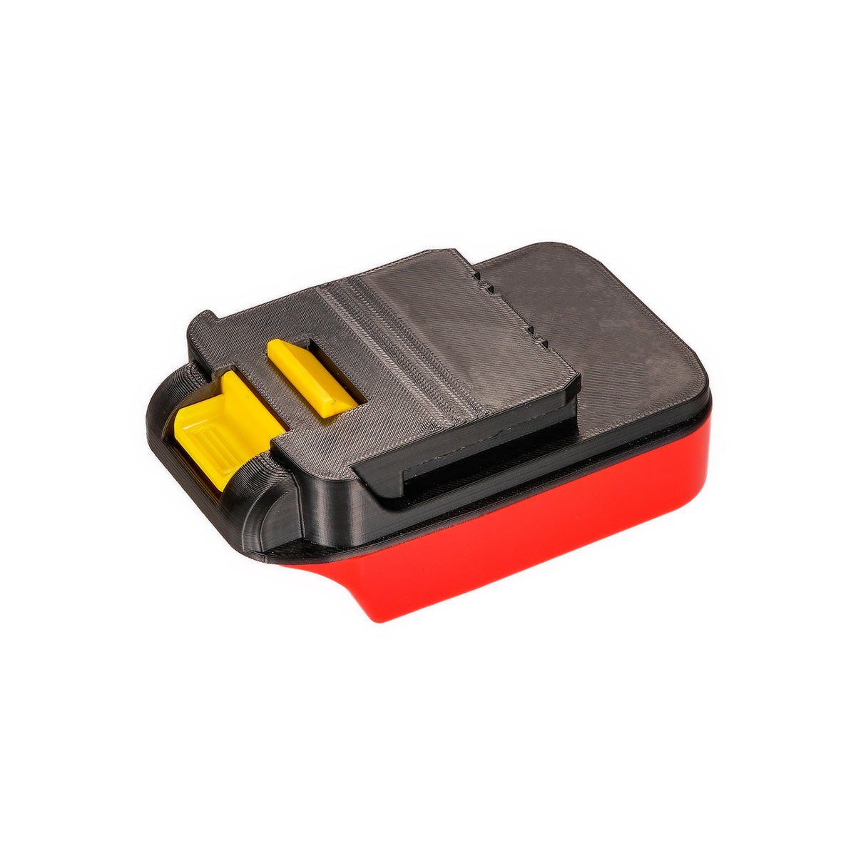 Porter Cable 20V to Chicago Electric 18V battery adapter - Chicago Electric tool-side connection over the red body