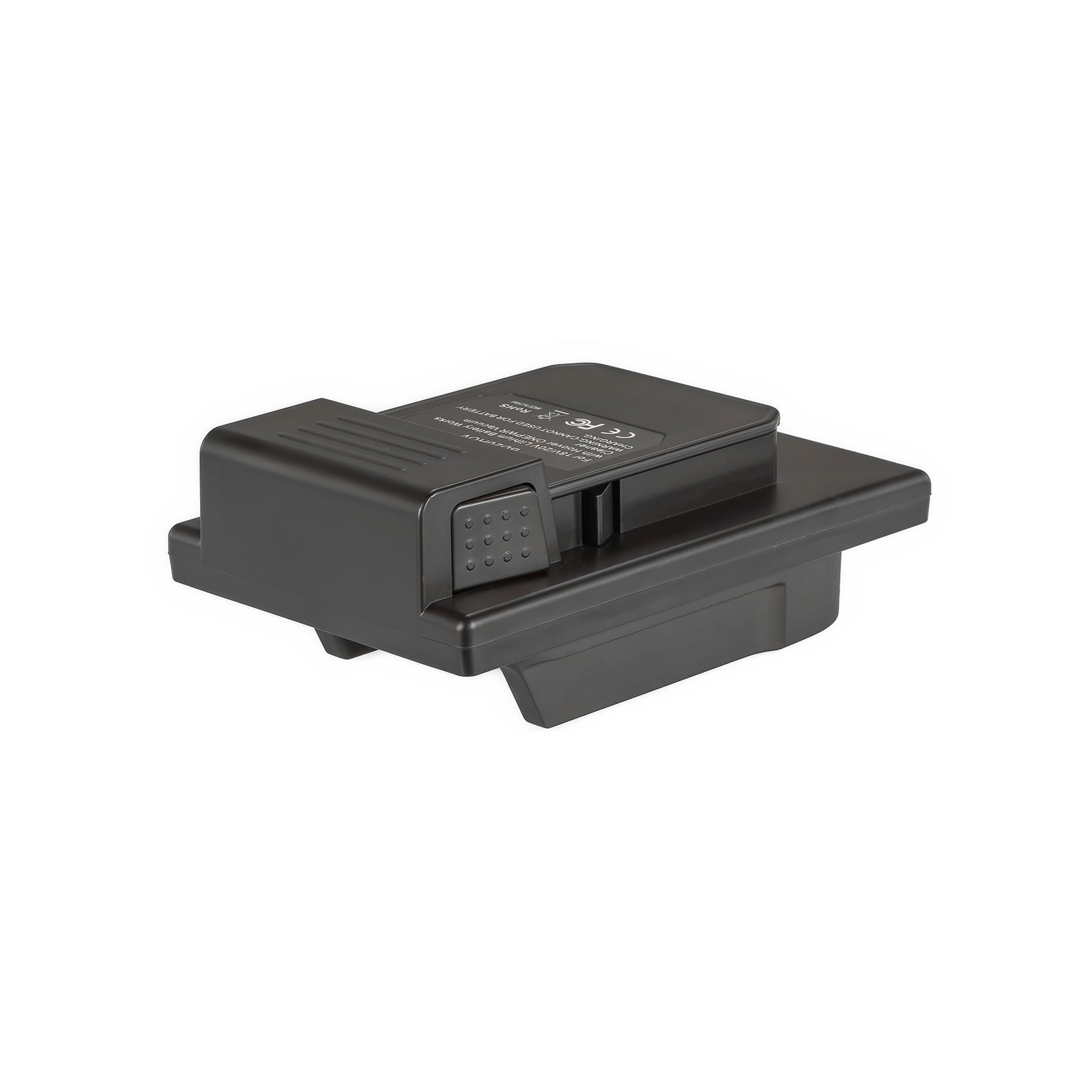 Porter Cable 20V to Hoover 20V ONEPWR battery adapter - Hoover tool-side connection, raised contact block, release catch
