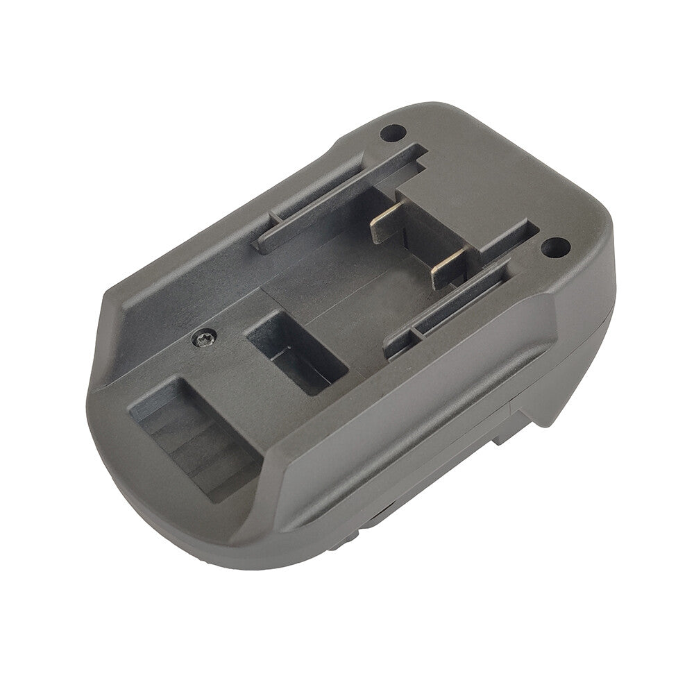Porter Cable 20V to Makita 18V LXT battery adapter - battery-side rail channel with copper contacts
