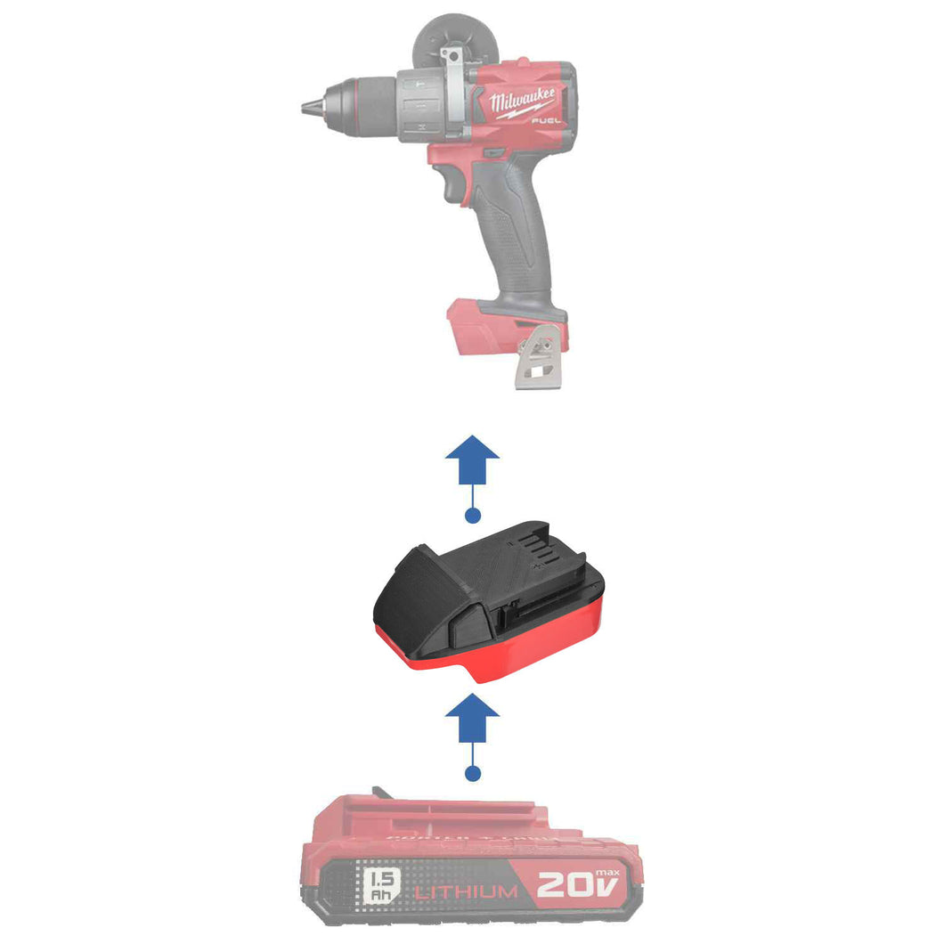 Porter Cable 20V à Milwaukee 18V Adaptateur de Batterie
