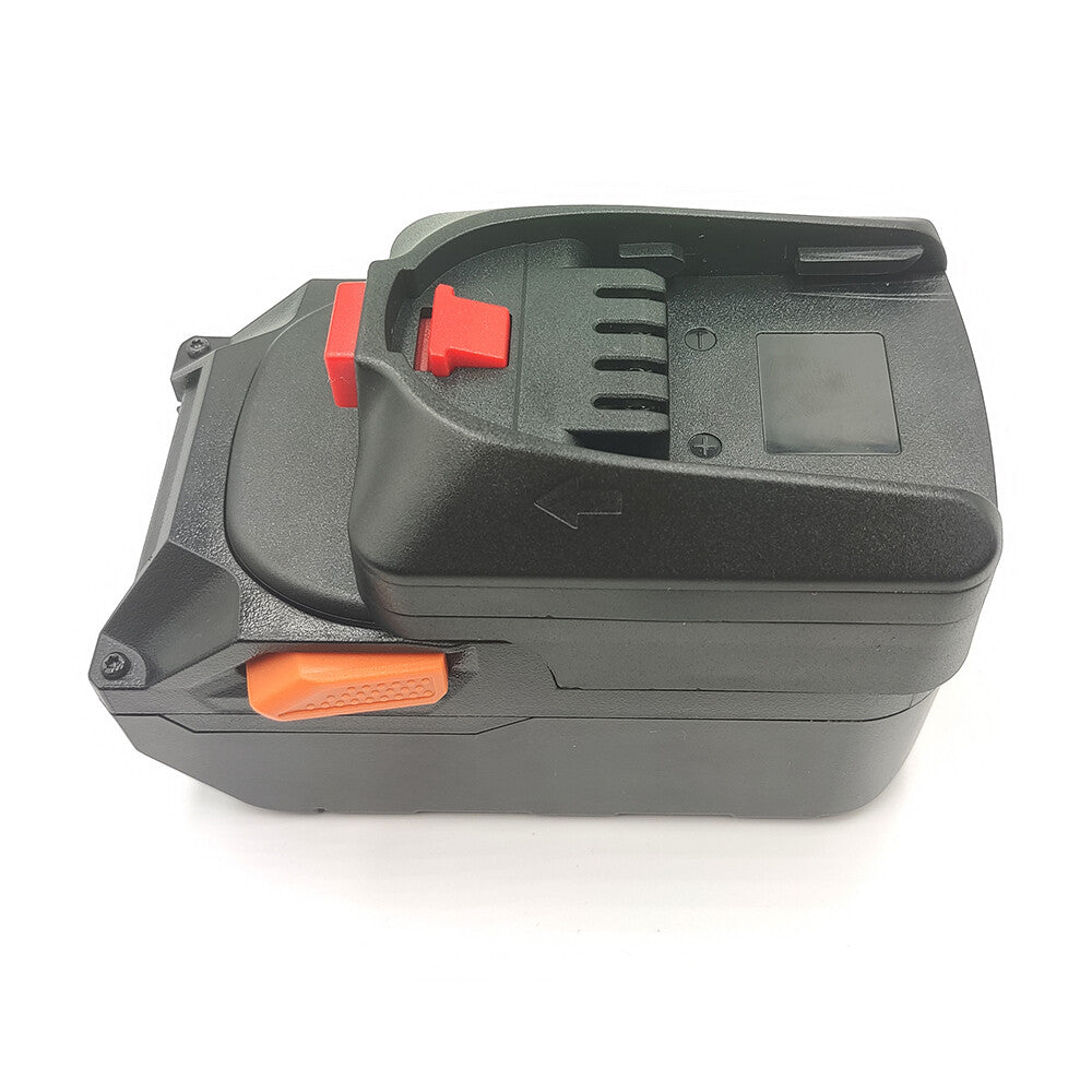 RIDGID 18V to Bosch 18V PBA (Green) battery adapter - Bosch tool-side connection seen at an angle