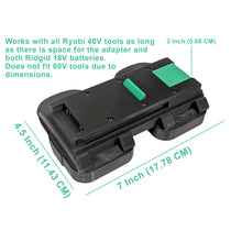 Charger l&#39;image dans la galerie, RIDGID 18V à Ryobi 40V Adaptateur de Batterie
