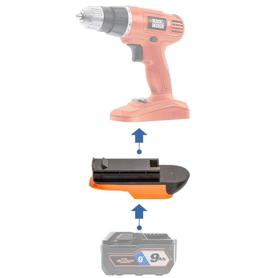RIDGID 18V à Black and Decker 18V Adaptateur de Batterie