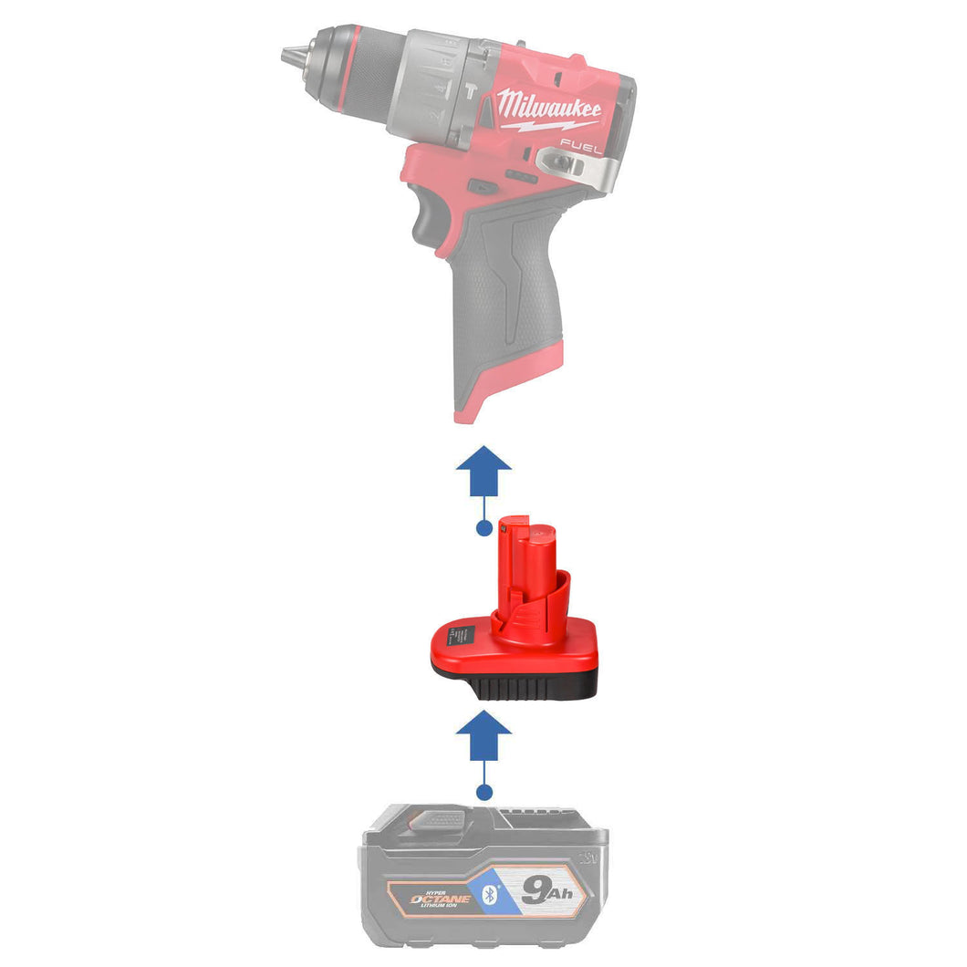 Ridgid 18V à Milwaukee 12V Adaptateur de Batterie